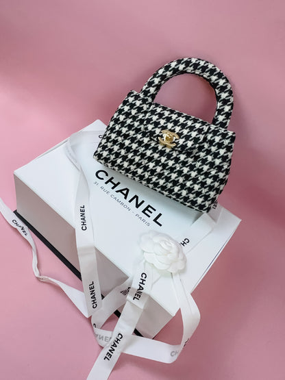 Chanel Nano in Houndstooth