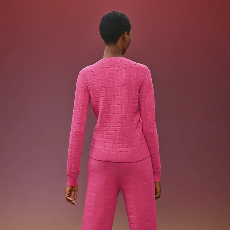 Hermes Long sleeves Sweater (Rose Flash)