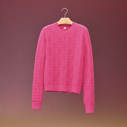 Hermes Long sleeves Sweater (Rose Flash)