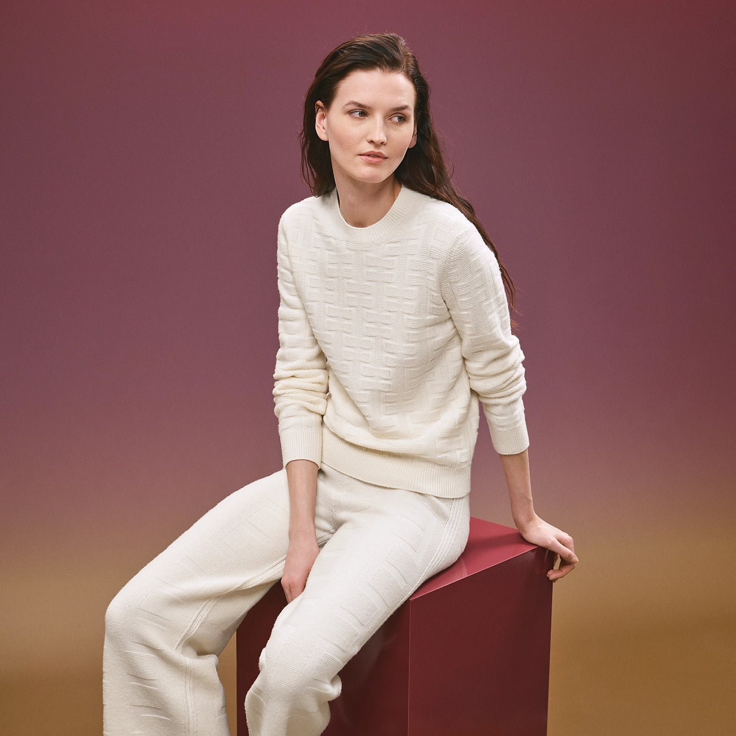 Hermes Long sleeves Sweater (Blanc)