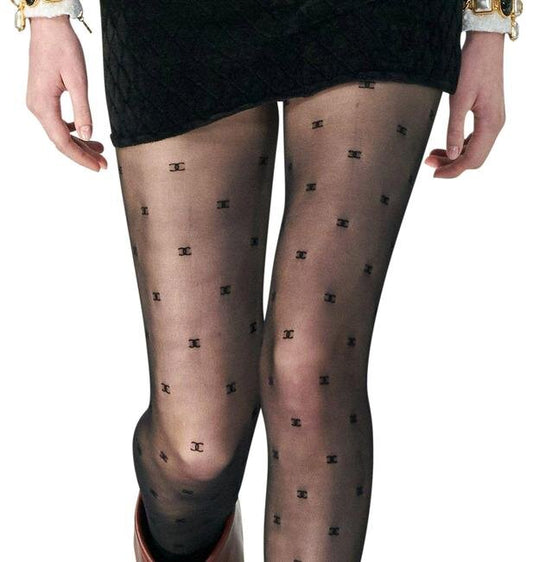 Chanel CC Logo Tights