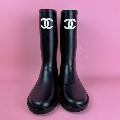 Chanel Rainboots (Black)